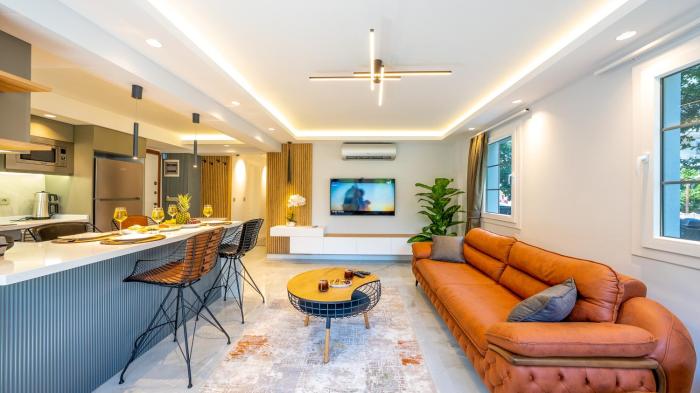 Fethiye Merkezde Jakuzili Lüks Daire - OcekHomes Meva