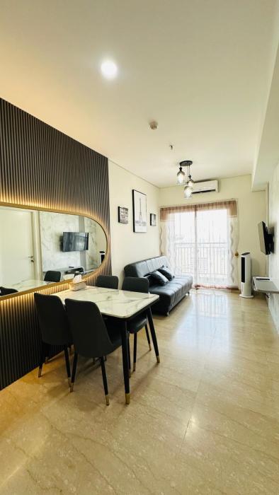Apartemen Podomoro View Kota 2BR lantai 17 Full perabot