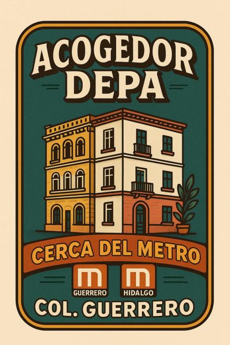 Acogedor departamento cerca del metro guerrero e hidalgo