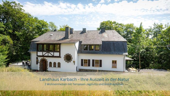 Landhaus Karbach mit Gartensauna und Hot Tub, eingezäunter Garten, 4-10 Personen