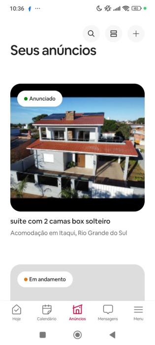 Quarto com banheiro privativo