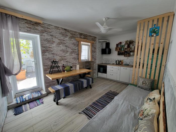 House with sauna and fireplace