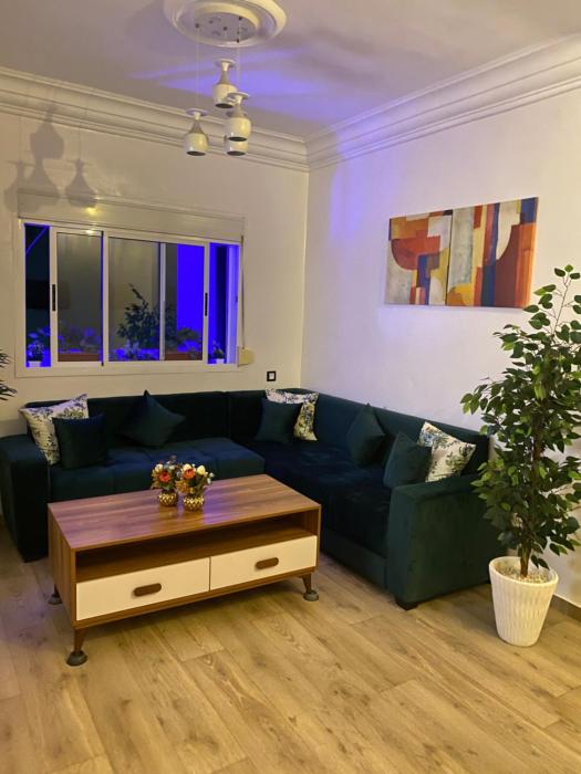 Séjour chic et confortable