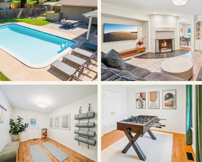Heart of Tulsa, pool, game room, Sleeps 8