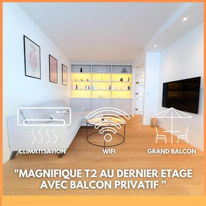 Le Noé By ApiRent #Climatisation #Wifi #Balcon