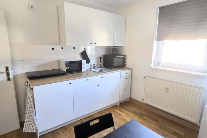 L21-Apartment Ottendorf-Okrilla, 1 Zimmer, 3 Betten, Standardisierte Ausstattung, ideal für Reisende, Pendler, Familien