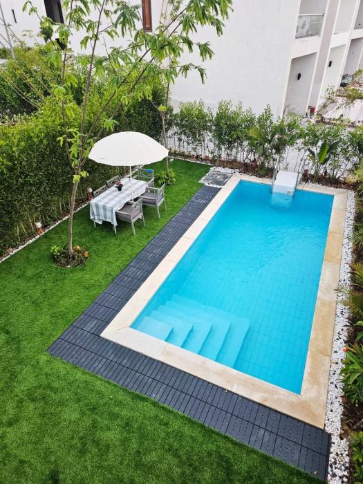 Spacious Private Villa Private Pool, Garden, Ideal for Long Stay in Alamein