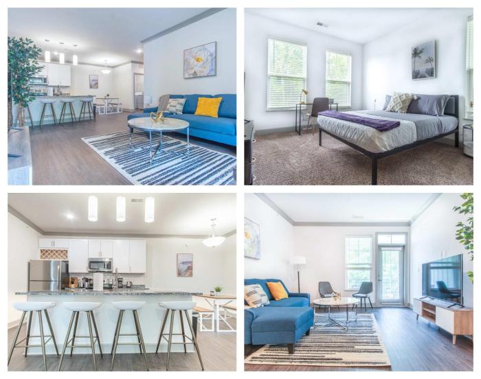 Boulevard Stays Stylish 3BR Getaway Pool Gym Access & Free Parking