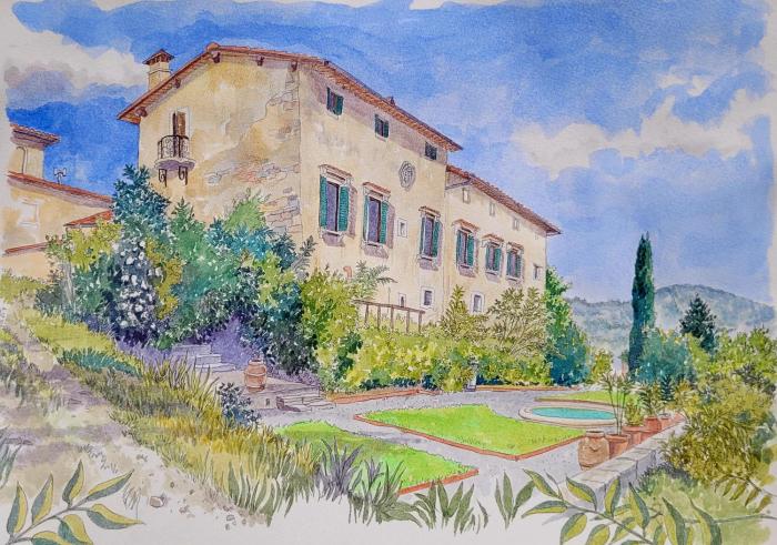 Medici Villa with Gardens 7 min from Florence