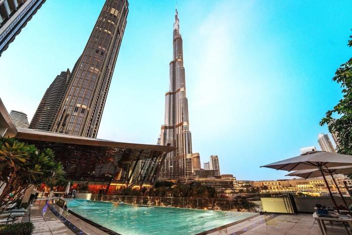 New 1BR Burj view- Infinity Pool - Dubai Mall