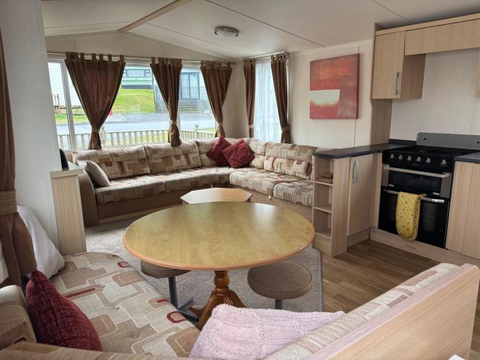 Clarach Bay Escape 3 Bedroom PetFriendly Caravan with Decking Sleeps 6