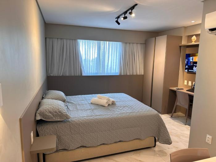 Flat localizado a 200m Shopping Recife, bem Perto da Praia de Boa Viagem e com Wi-Fi 400Mbps
