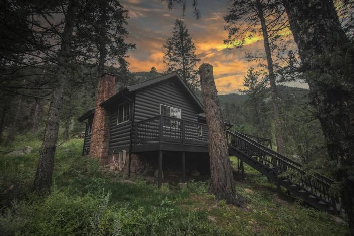 Mountain Cabin with Hot Tub, Fireplaces, Loft, Views