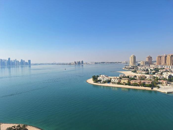 Pearl of Viva Bahriya Beachfront Studio with Panoramic Sea View, Balcony, Pool & Private Beach