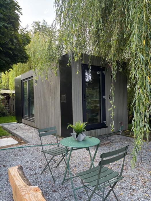 Containers aménagé au cœur des chants des grenouilles