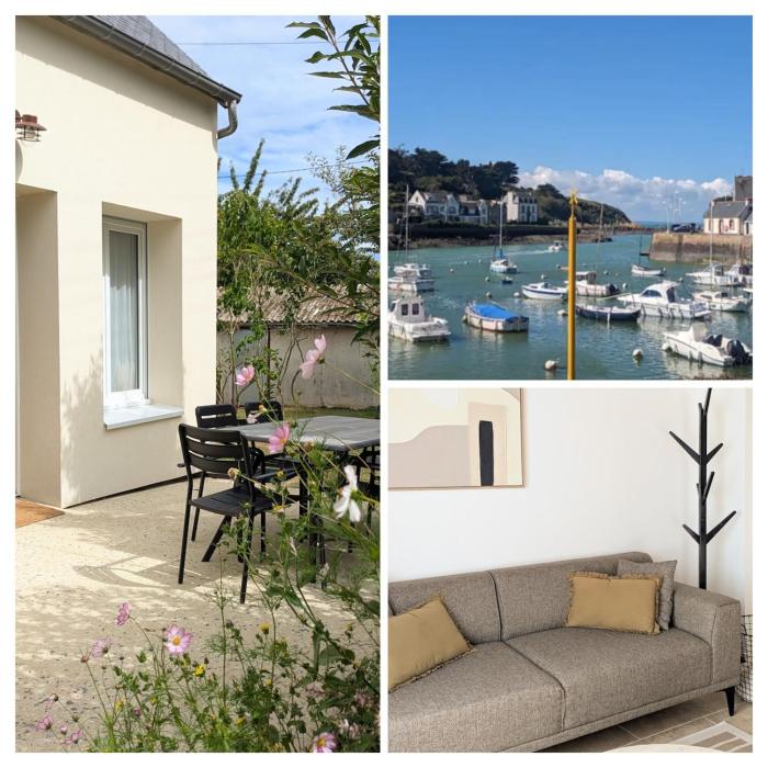 Maison Dahouët en bord de mer- Grand Jardin clos