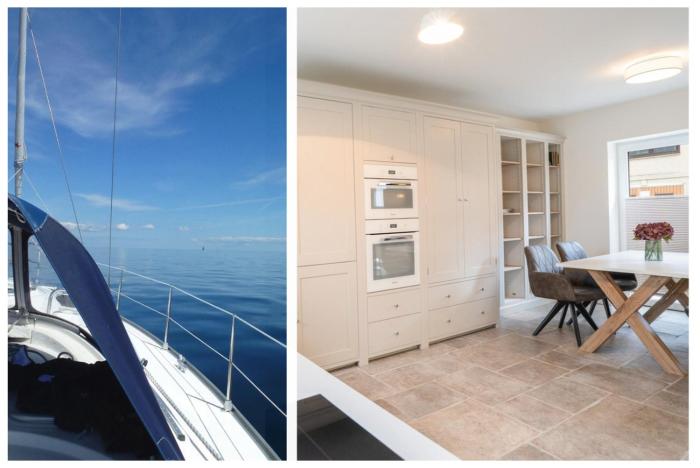 Luxus Fairschlafen am Hafen mit Sauna und BBQ