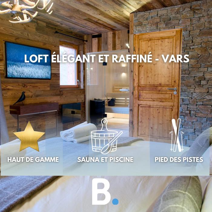 Superbe duplex sauna piscine Vars - pied des pistes