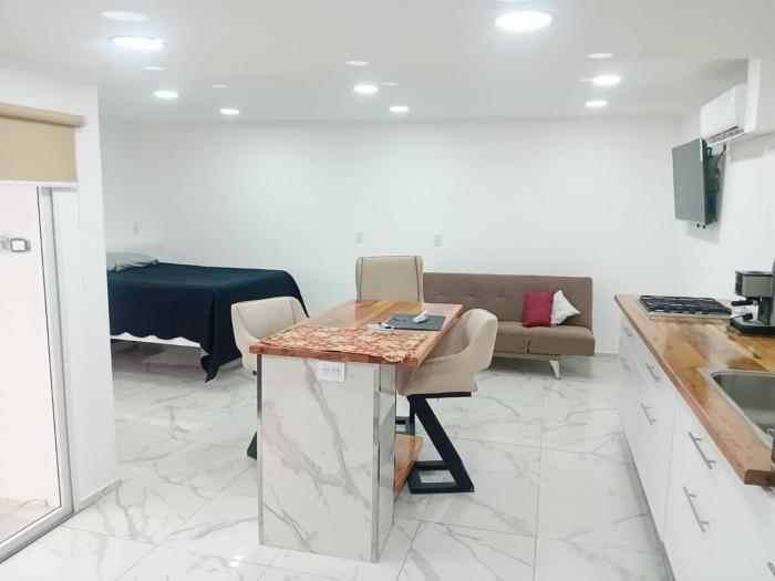 Acogedor monoambiente de patio interno