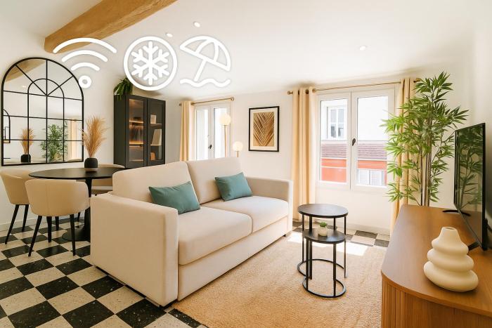 Luxe et charme authentique 4 couchages élégant au coeur du vieux Nice