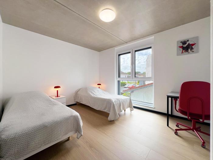 bonquartier - Design Apartment mit Balkon, Arbeitsplatz und Parkplatz