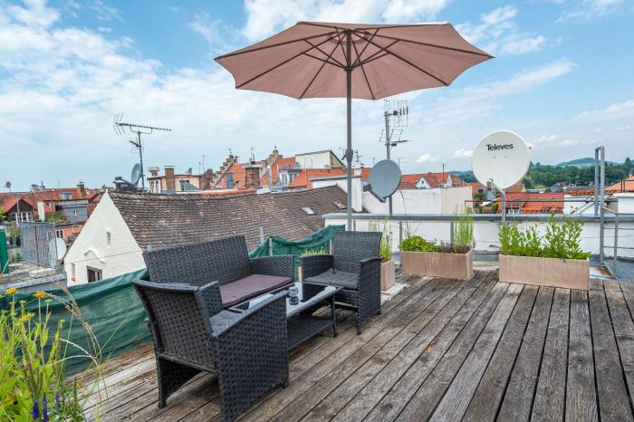 Ferienwohnungen Spiegel - Fewo mit Dachterrasse Mediterran 3