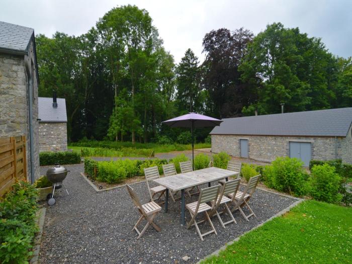 Gite with swimming pool situated in wonderful castle grounds in Gesves