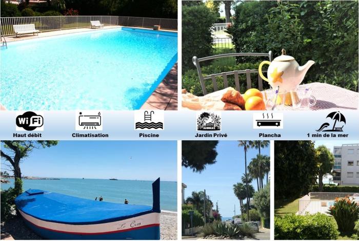 Rez de jardin en bord de mer