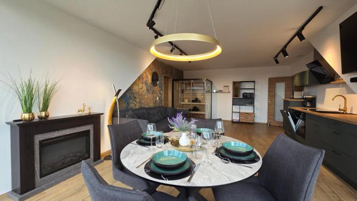 Luxus Ferienwohnung Himmel und SPA mit privater Sauna und Wellnessdusche inkl Wifi und Parkplatz für 4Personen