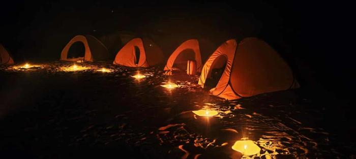 White & Black Desert Camping