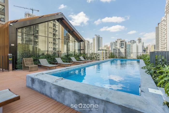 Estúdios em Prédio com Piscina e Academia em Perdizes - ABY