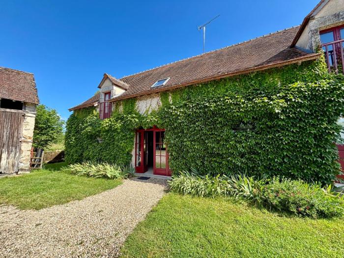 Charmante étable rénovée avec piscine et parking dans la Brenne - FR-1-591-136