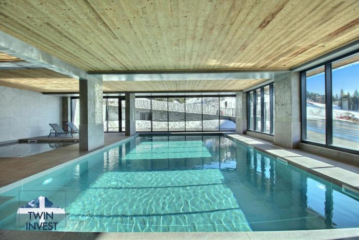 ARC 1600, LE RIDGE, Appartement 06 personnes Vue Montagne - ski aux pieds - Sauna, Hammam, Piscine