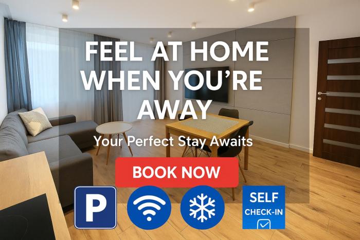 Tesorio Apartment Wroclaw - Air Conditioning, Free Parking, Self Check-in - Klimatyzacja, Parking Podziemny w Cenie