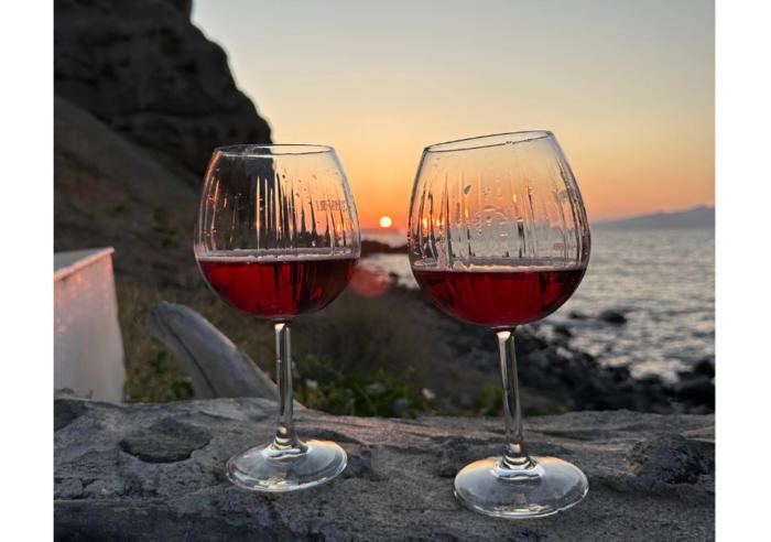 Cave of Love Seafront Sunset View Santorini