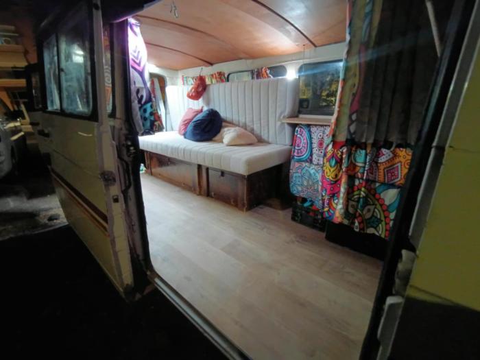 Vintage Camper Van for driving and living in Mallorca