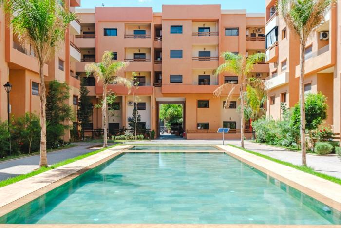 Central Marrakech Apart 2 Minutes from M Avenue with Pool & parking & Wifi