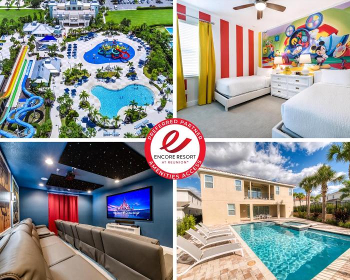 Fabulous Home With Air Hockey, Media Room And Waterpark & Resort Access Near Disney At Encore Resorts Re- 290Fl