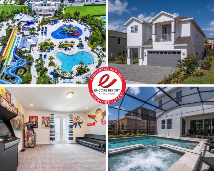 Luxurious Home Near Disney With Game Room And Waterpark & Resort Access At Encore Resorts Re- 371Fl