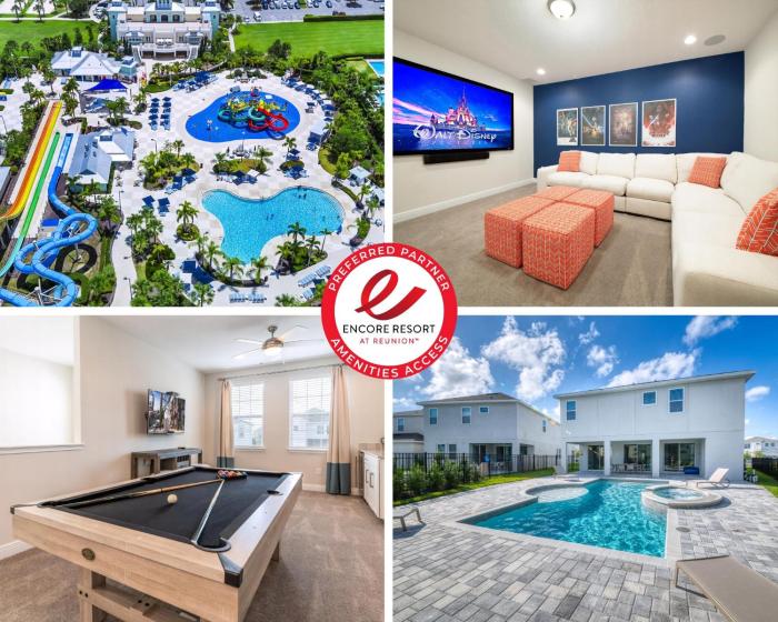Vibrant Home With Private Pool, Pool Table Near Disney With Waterpark & Resort Access At Encore Resort - 7707Gr