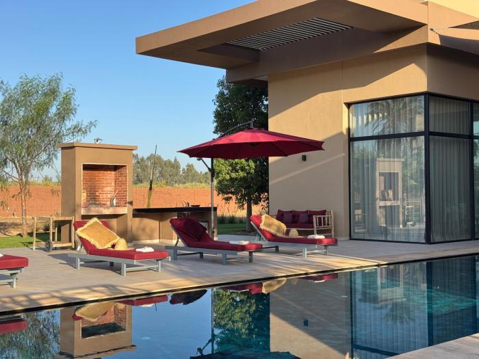 Villa Badia, 30 minutes médina, 4 suites, piscine