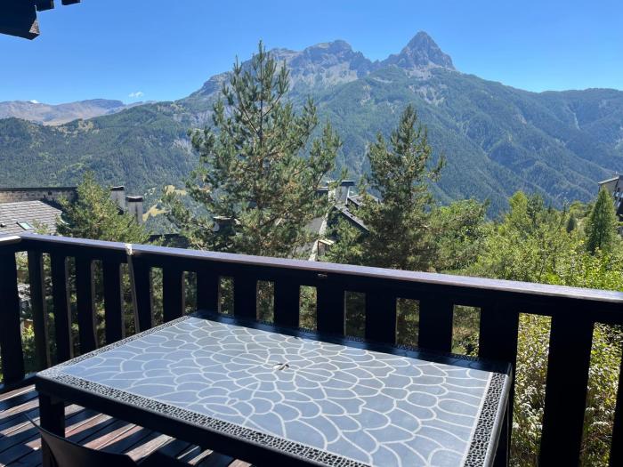 Studio terrasse sud vue montagnes Pra Loup 1500