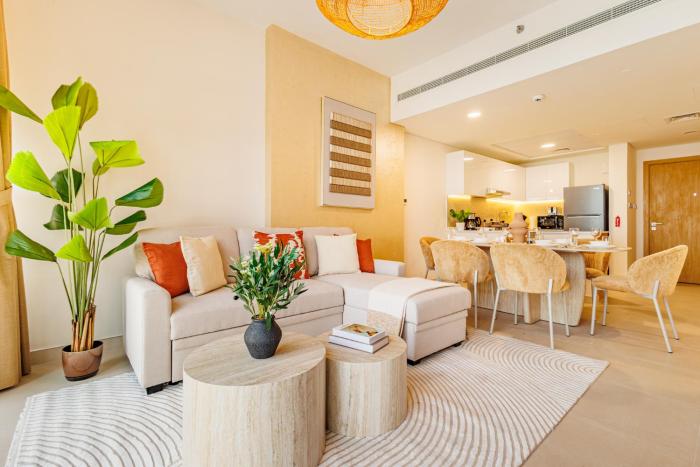 Charming Apartment - Brand New - 5 min to ADGM, Cleveland, Galleria - 3 min walk to the Beach - Heart of Al Reem - 2BDR - 6 pax