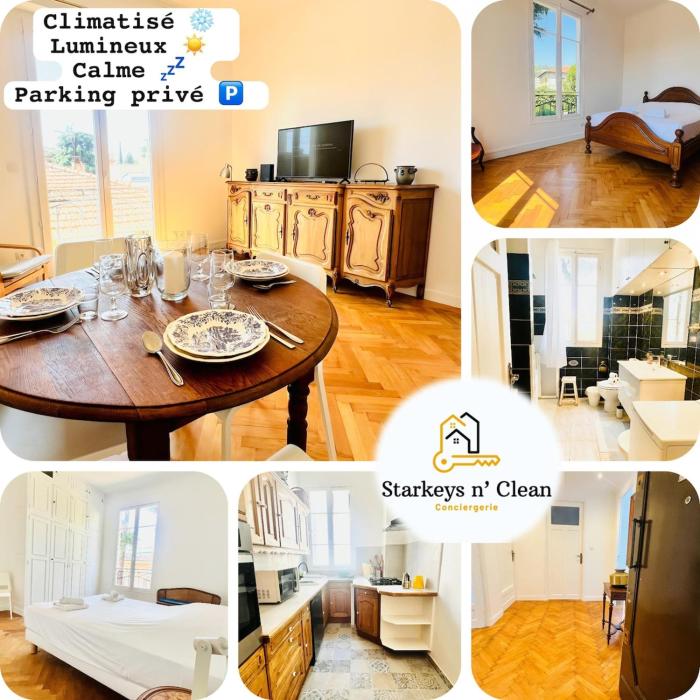 Sublime 2 bedroom spacious and bright AC Private parking