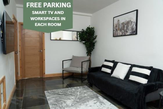 4 Bed Home, with 3 Bathrooms and Free Parking Home for Contractors & Workers