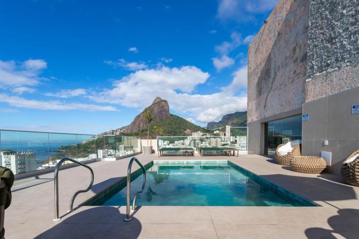 Flat Top LEBLON - Vista Mar e Vista Cristo Rendendo - 300m PRAIA e 150m Metro - Ar Condicionado, SmarTV 50" e Wi-Fi 100mbps