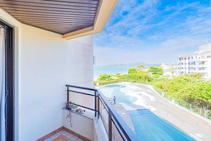 C105 Lindo apartamento com vista para o mar em Canasvieiras