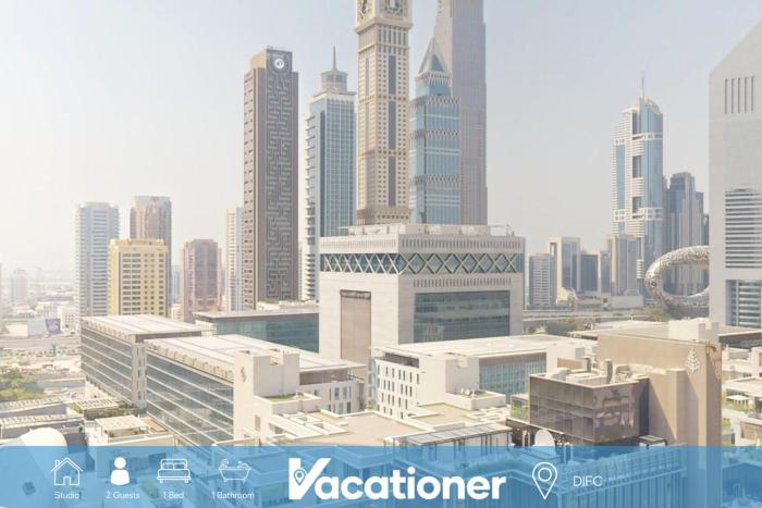 Vacationer Holiday Homes I High Rise Studio l Cityscape Views l DIFC