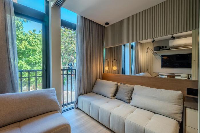 3 min a pé da Praia do Leblon, vista verde