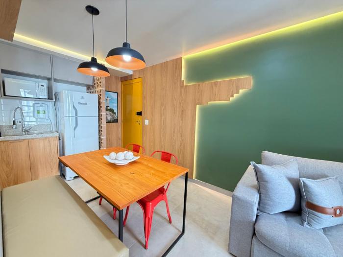 Apto no Centro com vista para o Cristo Redentor